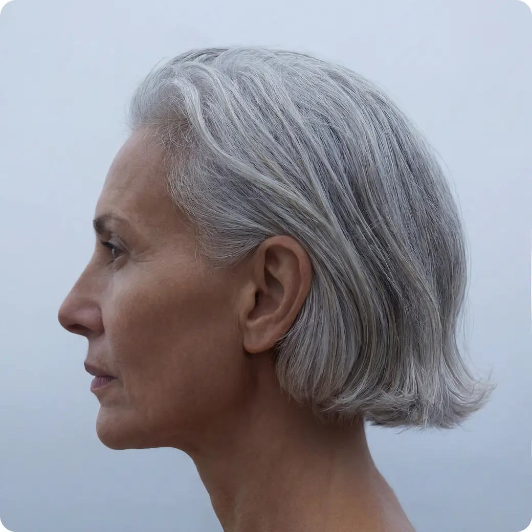 Woman profile portrait