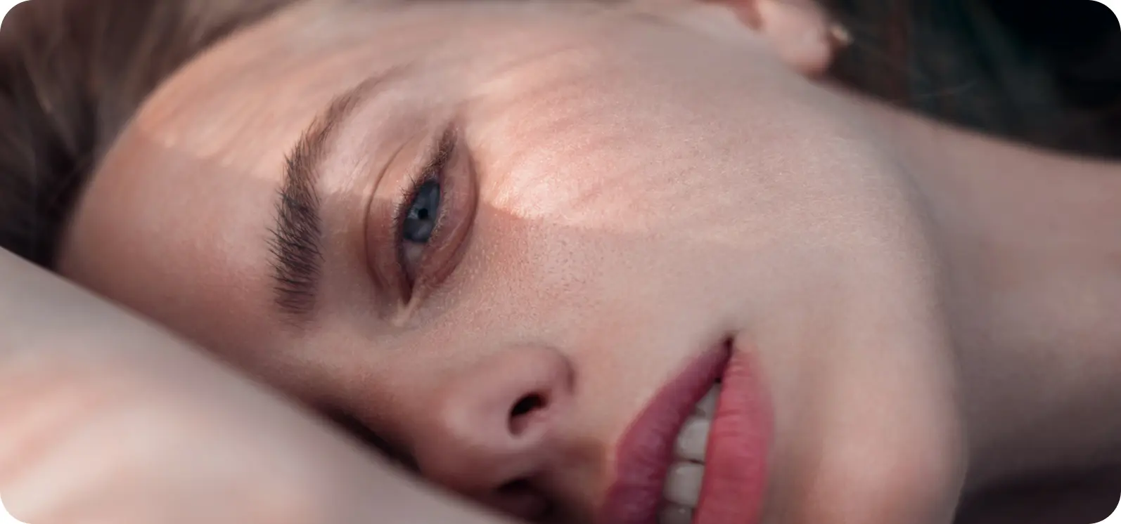 Woman resting peacefully