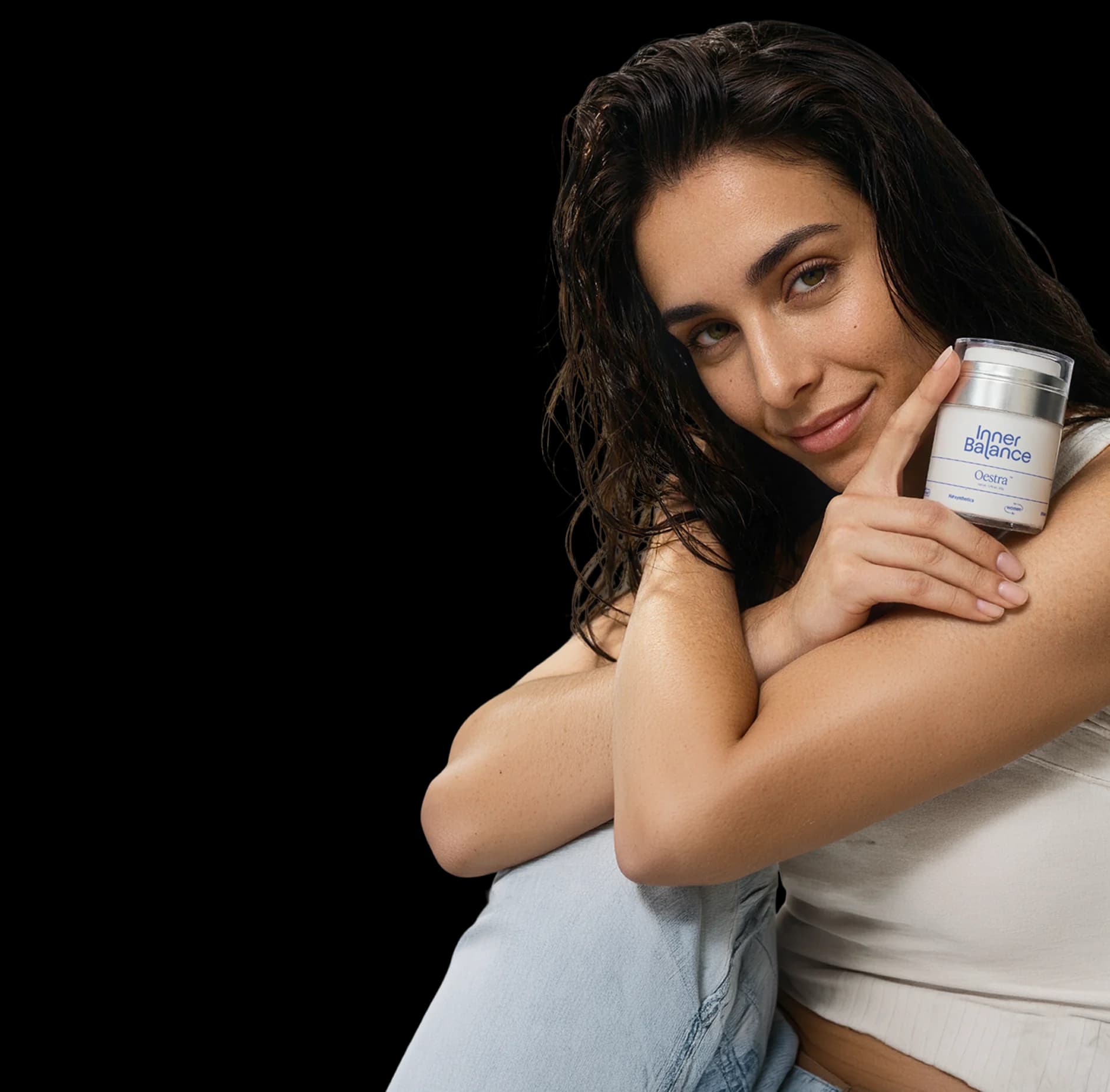 Woman with Oestra cream