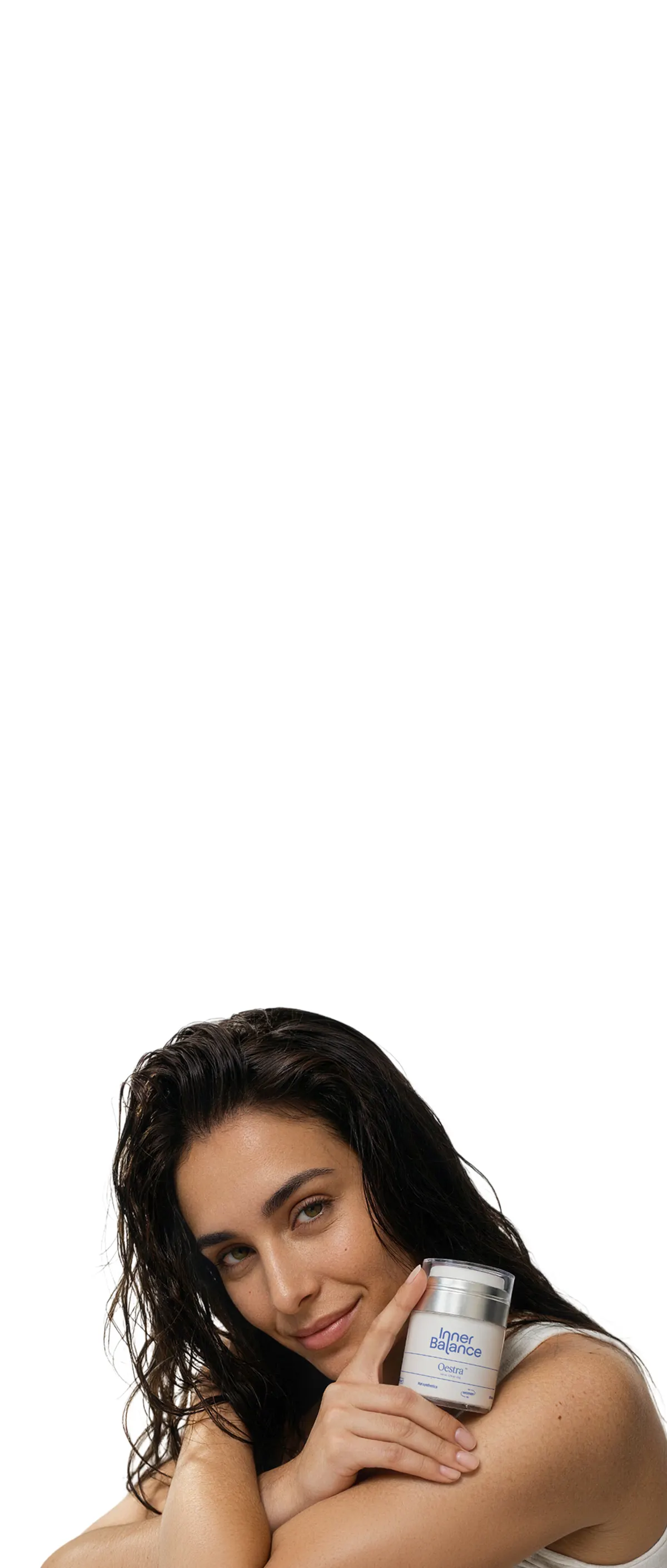 Woman with Oestra cream