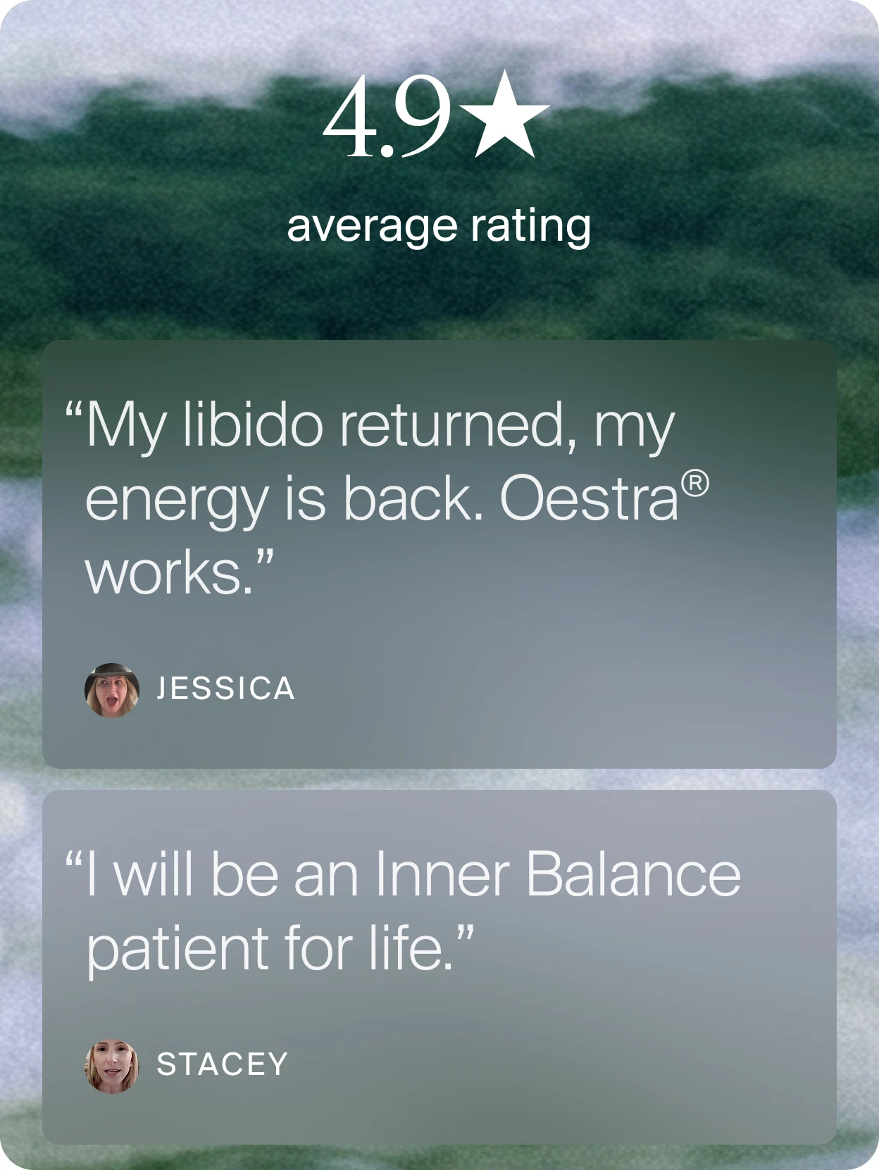 Feedback rating with testimonials