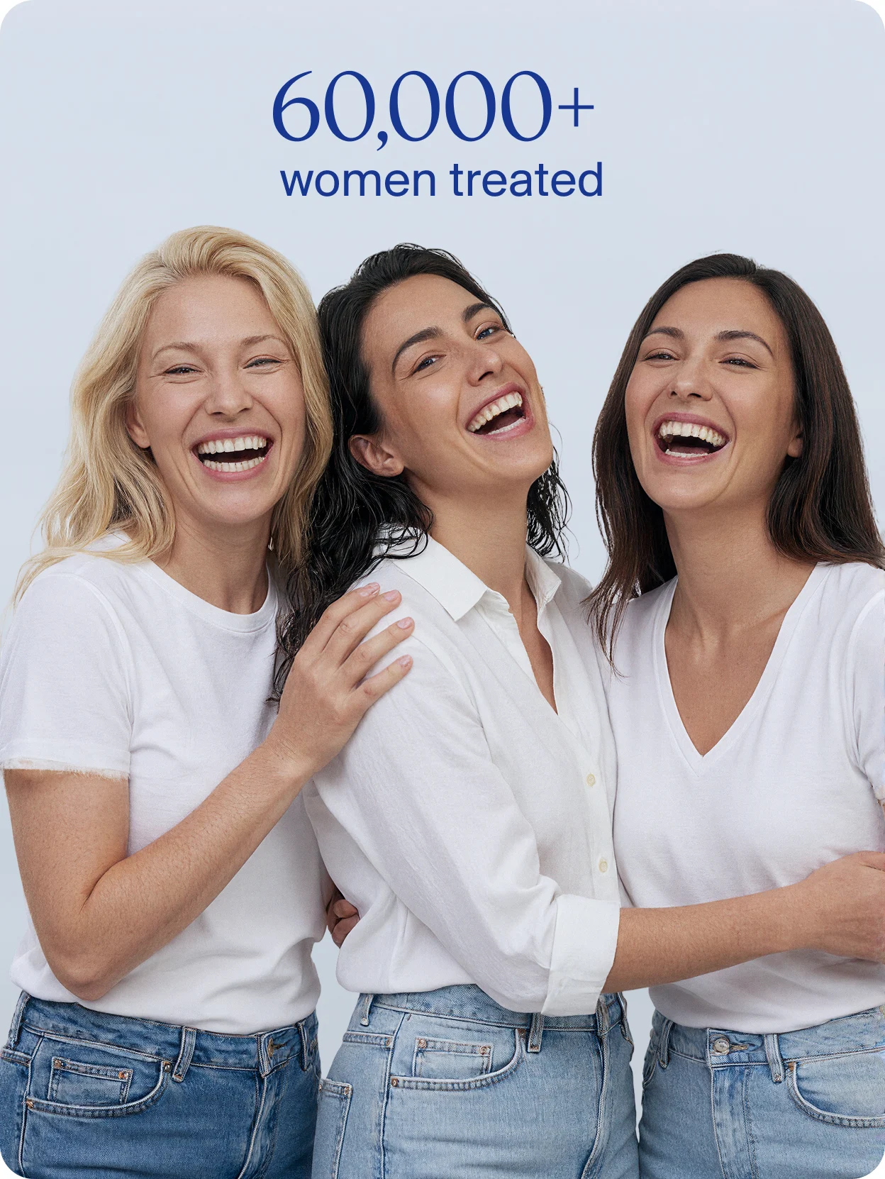 Woman being treated