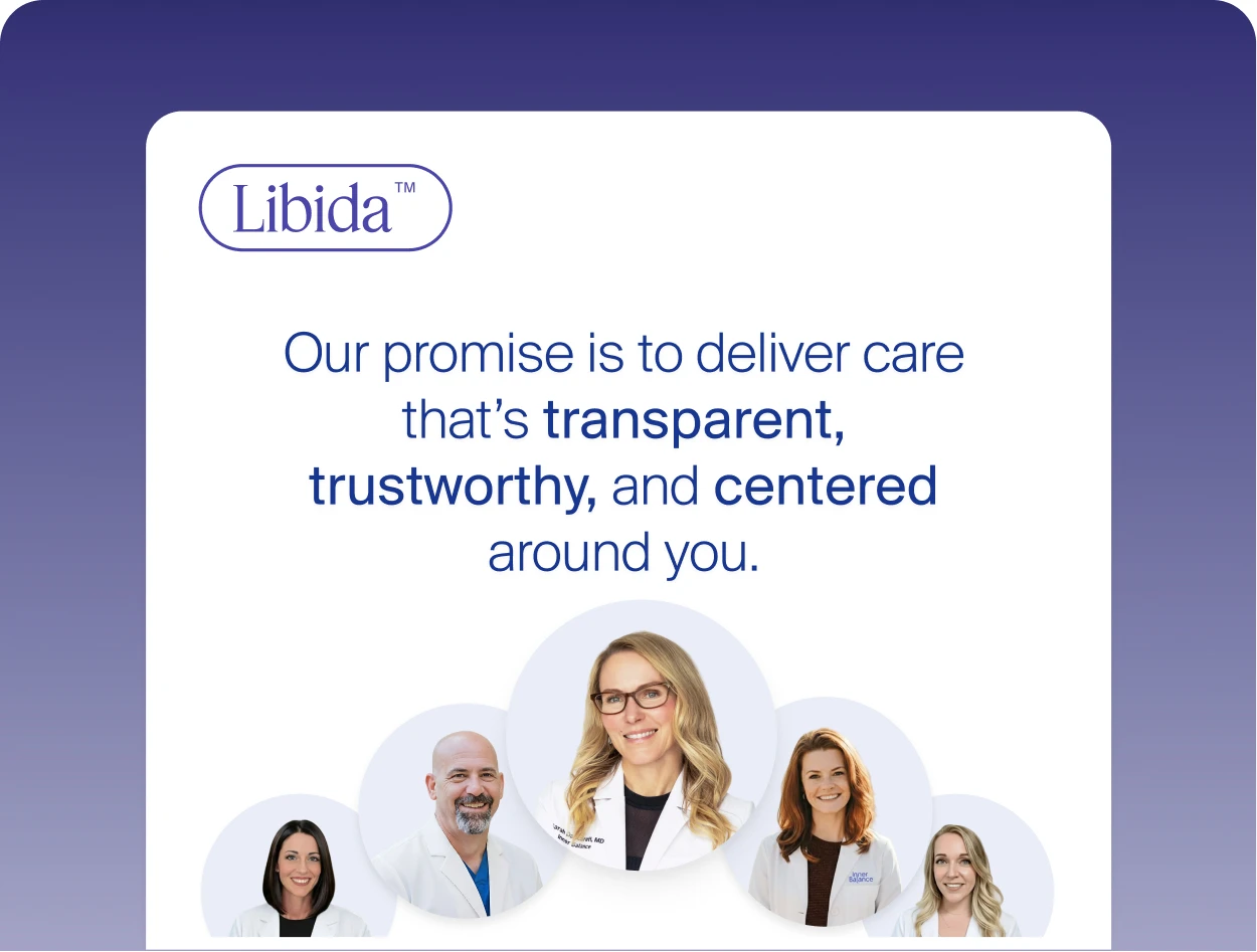 Woman starting Libida treatment with ongoing care team support
