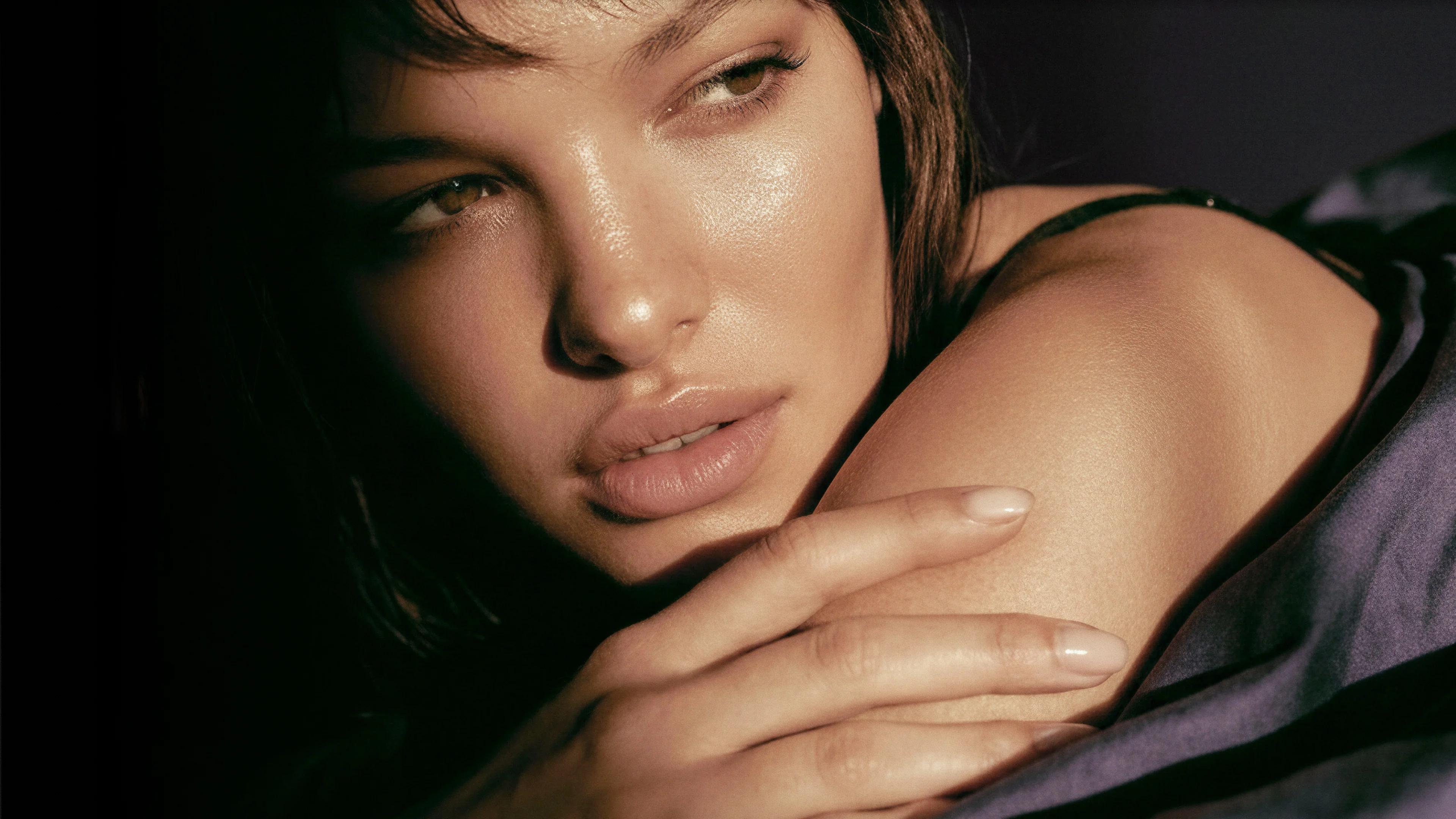 Woman with glowing skin