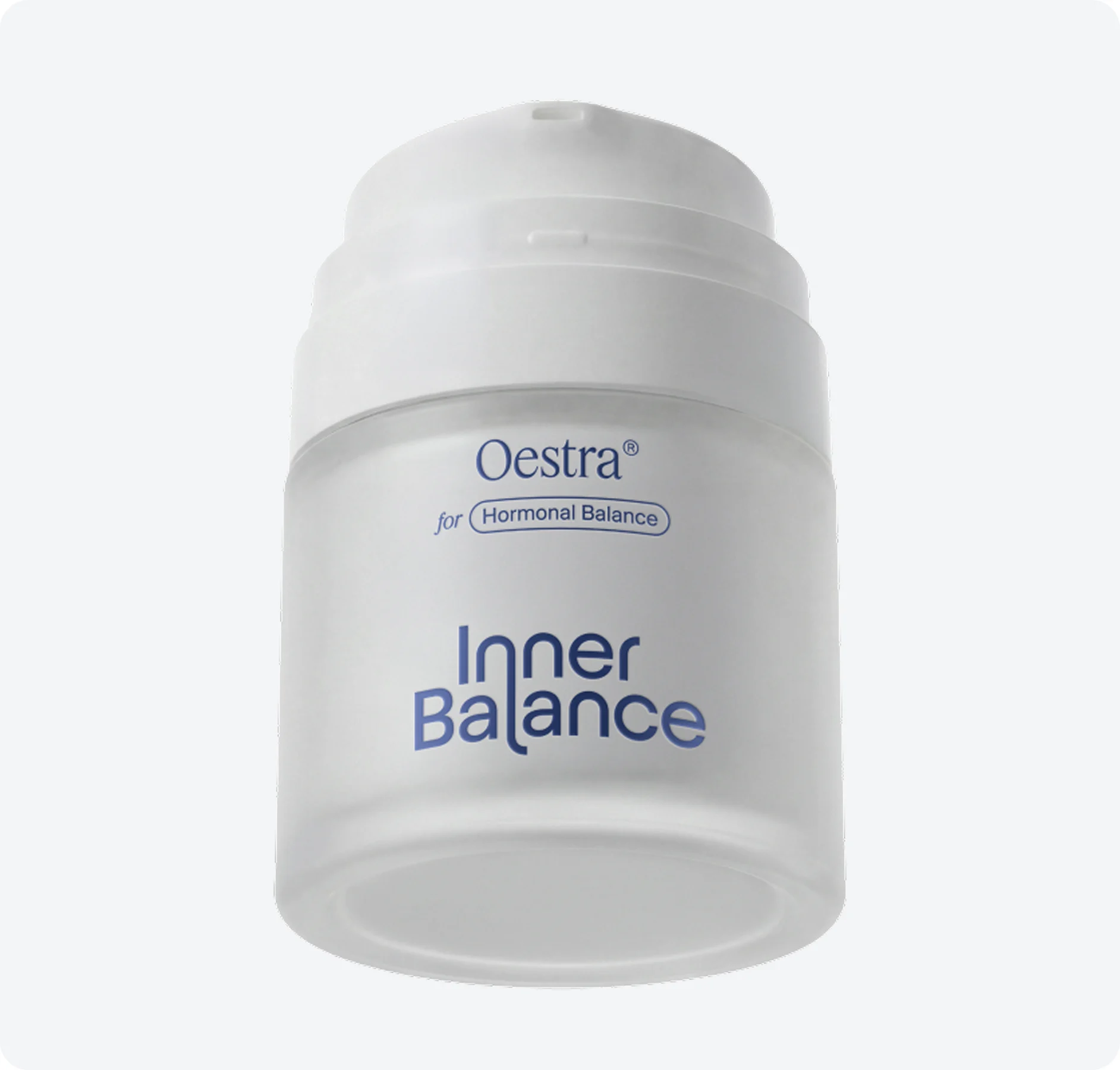 Oestra® hormonal balance cream jar by Inner Balance
