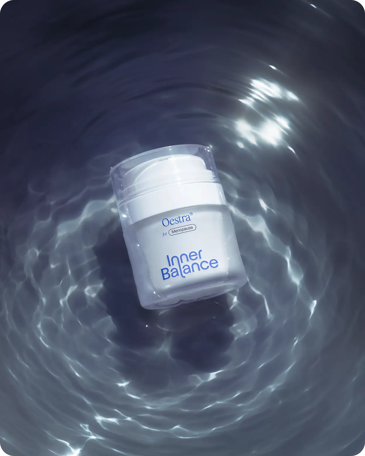 Oestra menopause hormone treatment jar